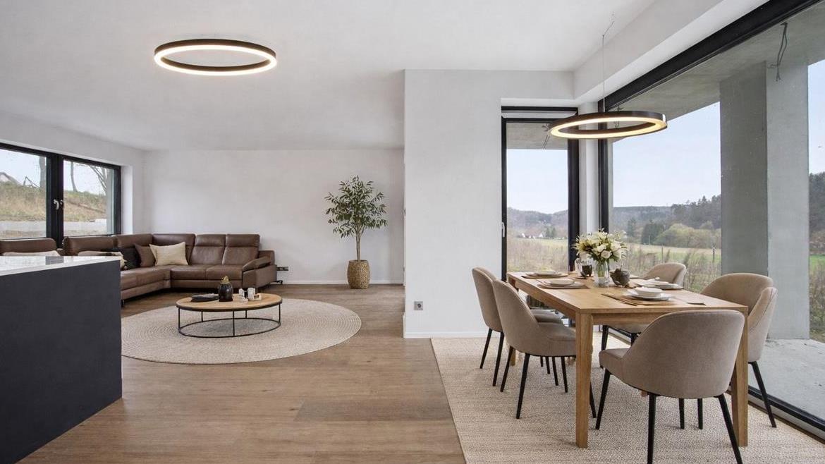 Obývací pokoj + kk - vizualizace